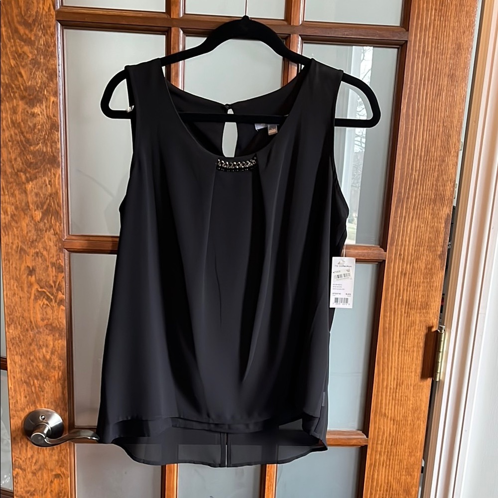 Elegant Black Sleeveless Top